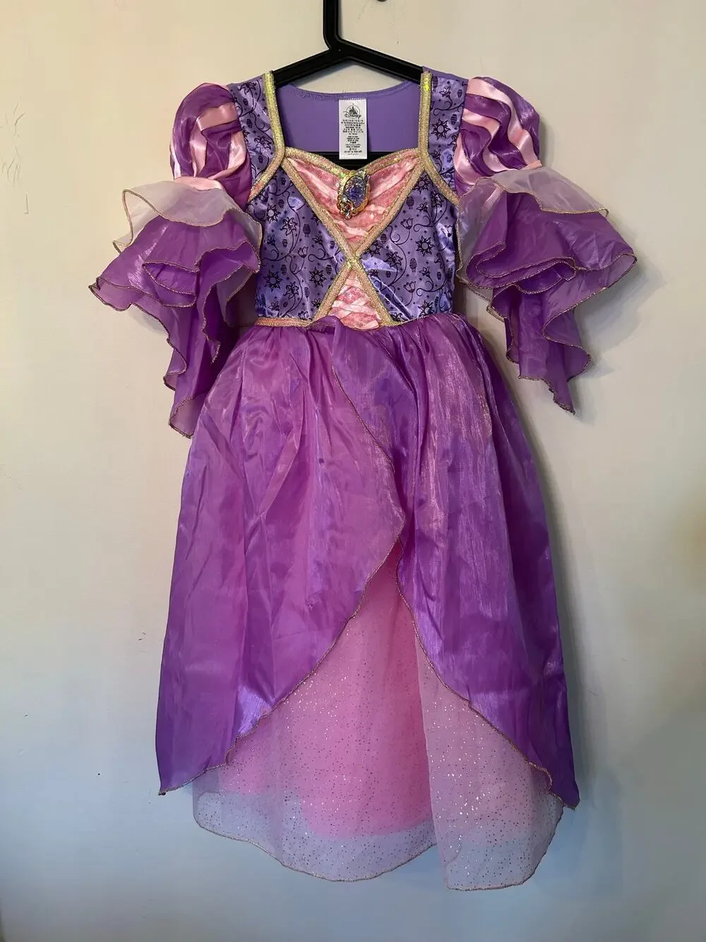 Disney Store Deluxe Rapunzel Costume Dress Tangled Princess Girls Size 7/8 WDW